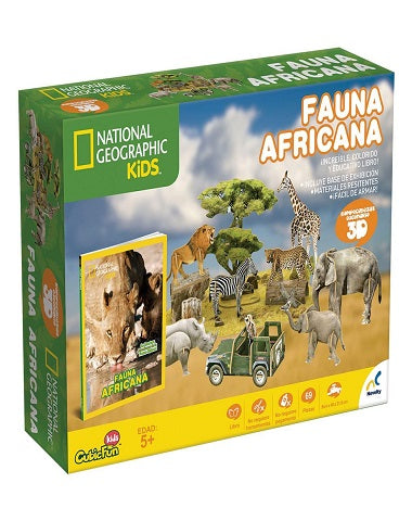 FAUNA AFRICANA ROMPECABEZAS 3D