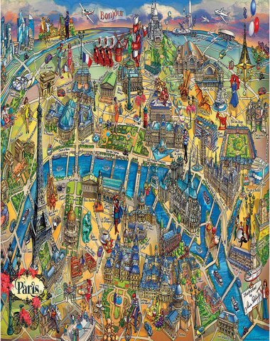 PUZZLE MAPA DE PARIS 500 PZ – LIBRERIA PARTHENON