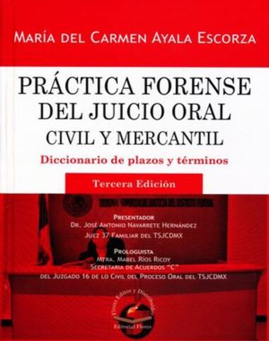 PRACTICA FORENSE DEL JUICIO ORAL CIVIL – LIBRERIA PARTHENON