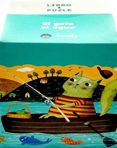 GATO AL AGUA LIBRO Y PUZZLE 50 PZ