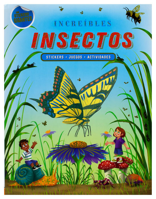 CON STICKERS GIGANTES PELIGROSOS INSECTO