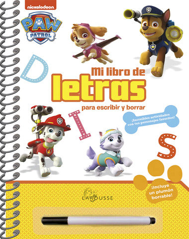 PAW PATROL MI LIBRO DE LAS LETRAS