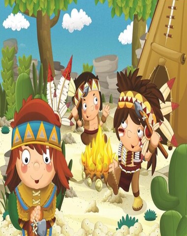 PUZZLE PEQUEÑOS PIEL ROJA 50 PZ