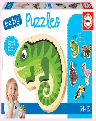 PUZZLE BABY ANIMALES TROPICALES 24 PZ