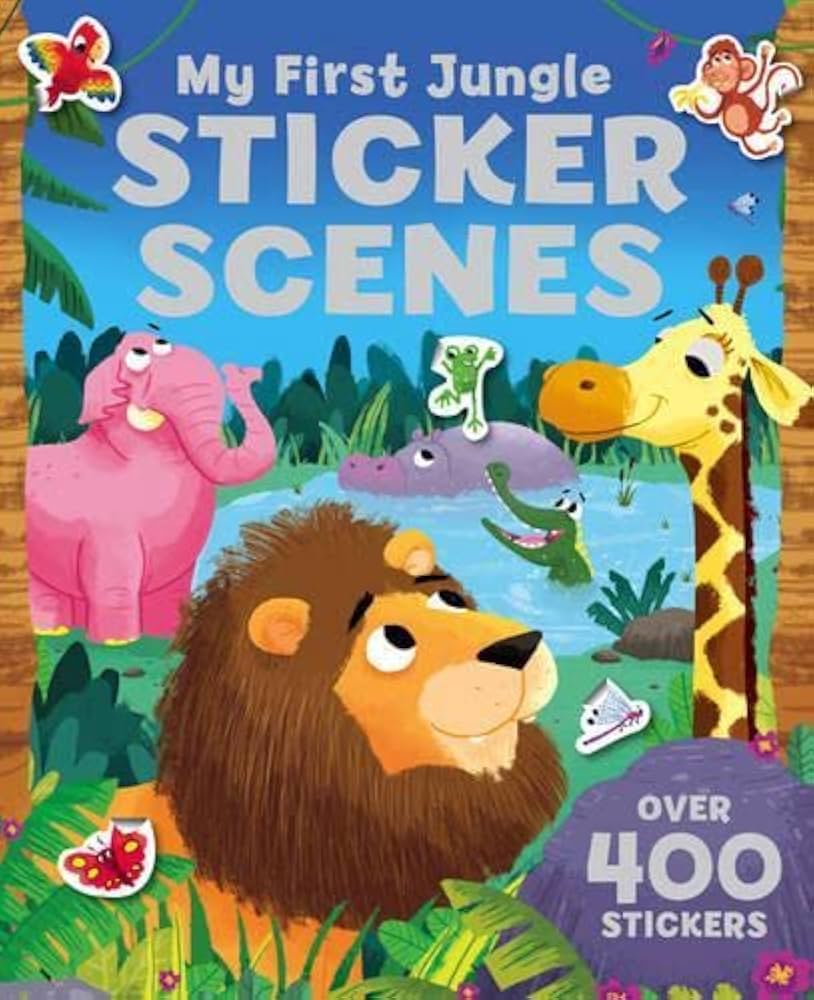 JUNGLA ESCENAS CON STICKERS