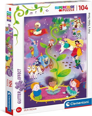 PUZZLE CUENTO DE HADAS GLITTER 104 PZ