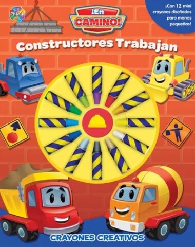 CONSTRUCTORES TRABAJAN CRAYONES