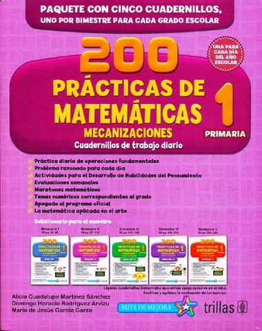 200 PRACTICAS DE MATEMATICAS 1 PRIM