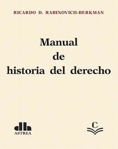 MANUAL DE HISTORIA DEL DERECHO