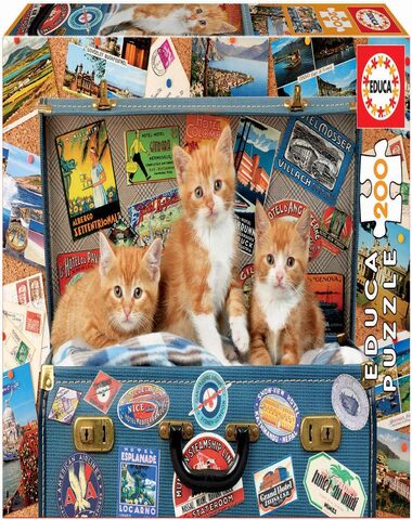 PUZZLE GATITOS VIAJEROS 200 PZ