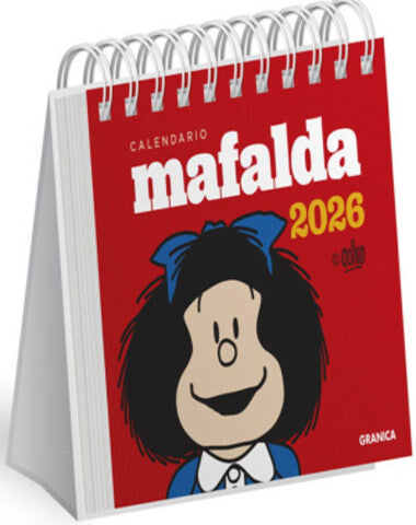 CALENDARIO MAFALDA 2026 ROJO