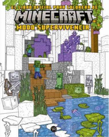 LIBRO OFICIAL COLOREAR DE MINECRAFTSUPER