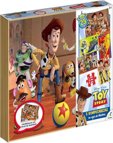 JCA541 PUZZLE TOY STORY CAJA DE MADERA