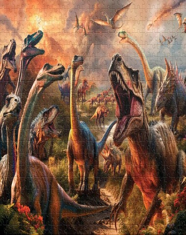 JCA4838 PUZZLE DINOSAURIOS LENTICU 500