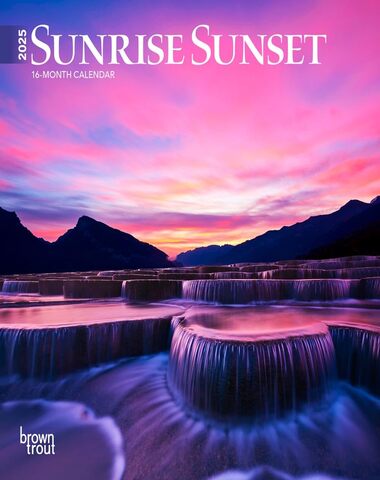 SUNRISE SUNSET MINI CALENDARIO 2025