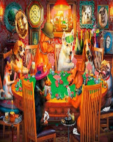 PUZZLE JUGADA DE PERROS 500 PZS