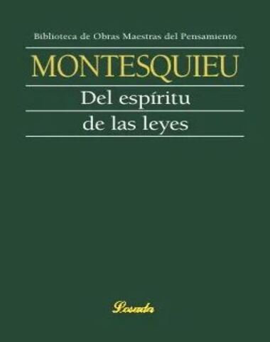 DEL ESPIRITU DE LAS LEYES