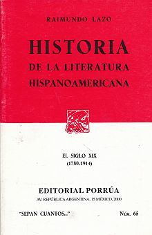 S/C 65 HISTORIA DE LITERATURA HISPANO