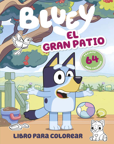 BLUEY EL GRAN PATIO LIBRO PARA COLOREAR