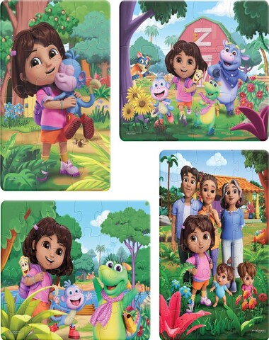 JCA4826 PUZZLE DORA 4 EN 1 12 24 Y 36 PZ
