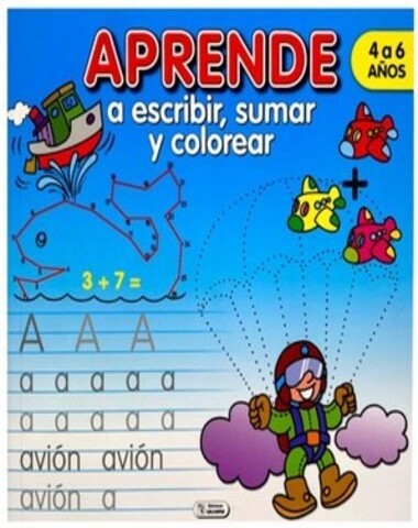 APRENDE A ESCRIBIR SUMAR Y COLOREAR