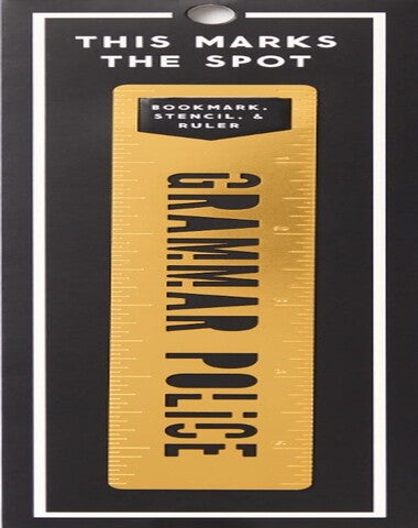 GRAMMAR POLICE METAL BOOKMART