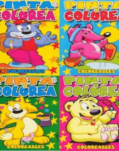 PINTA Y COLOREA VOL 1 2 3 4
