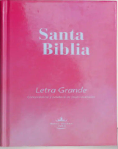 SANTA BIBLIA LETRA GRANDE ROSA TD 1960