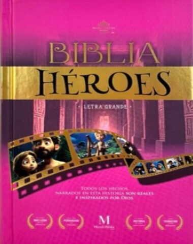 BIBLIA HEROES ROSA LG TP