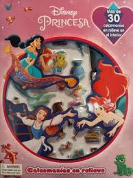 DISNEY PRINCESA CALCOMANIAS EN RELIEVE