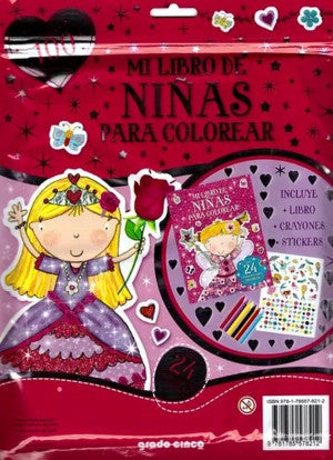 NIÑAS PARA COLOREAR