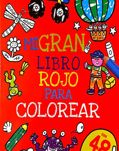 MI GRAN LIBRO ROJO PARA COLOREAR