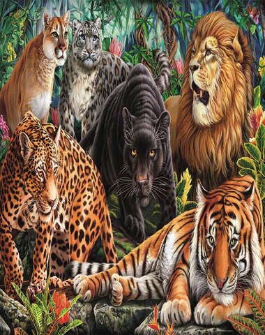 PUZZLE FELINOS SALVAJES 500 PZ