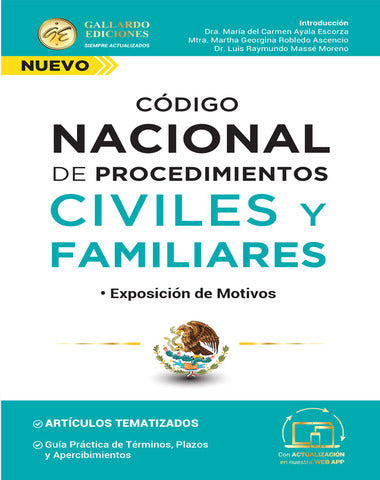 CODIGO NACIONAL DE PROCEDIMIENTOS CIVILE