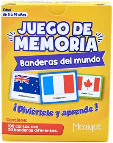 JUEGO DE MEMORIA BANDERAS DEL MUNDO