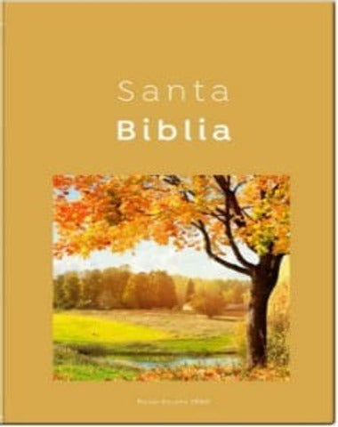 SANTA BIBLIA PAISAJE OTOÑO DORADO 1960