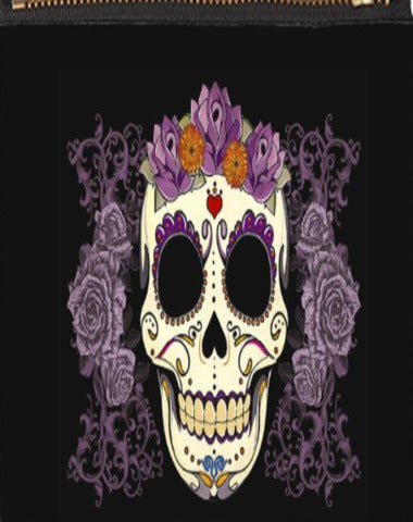 MONEDERO CALAVERA FLOREADA