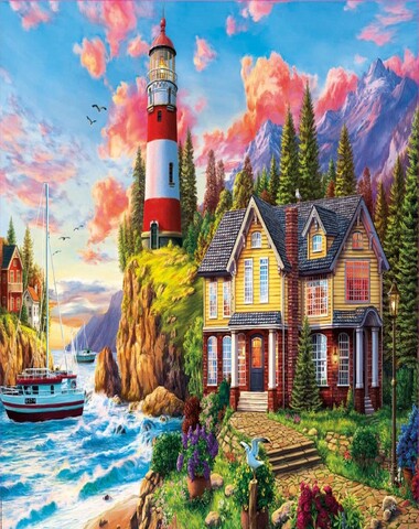 PUZZLE FARO CERCA DEL OCEANO 3000 PZ