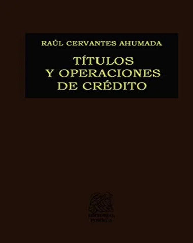 TITULOS Y OPERACIONES DE CREDITO