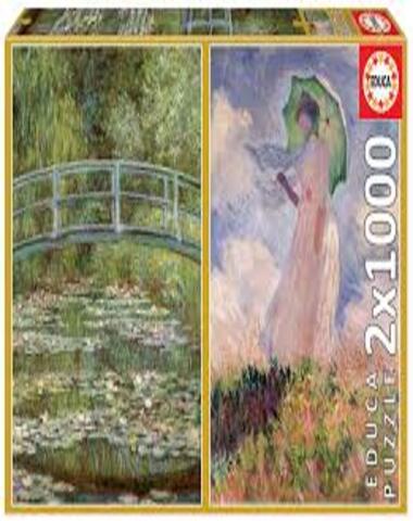 PUZZLE MONET 2 X 1000 PZ