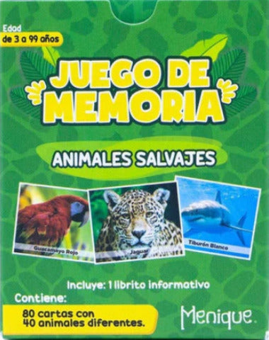 JUEGO DE MEMORIA ANIMALES SALVAJES