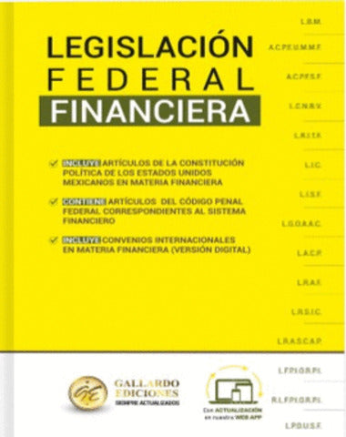 LEGISLACION FEDERAL FINANCIERA 2024