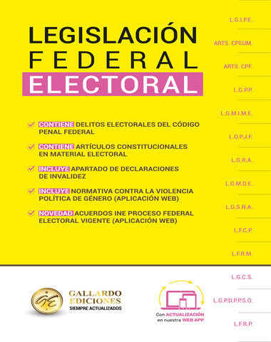 LEGISLACION FEDERAL ELECTORAL