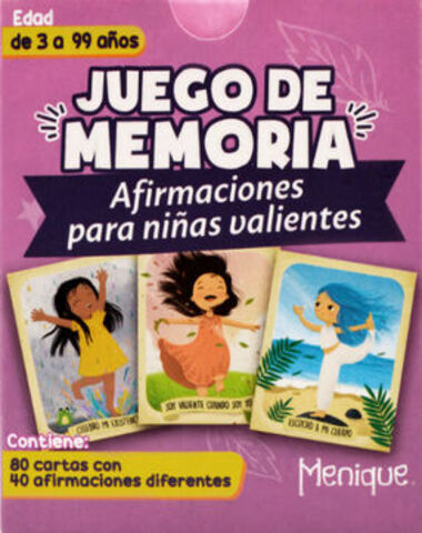 JUEGO DE MEMORIA AFIRMACIONES PARA NIÑAS