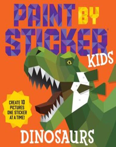 DINOSAURS PAINT BY STICKER