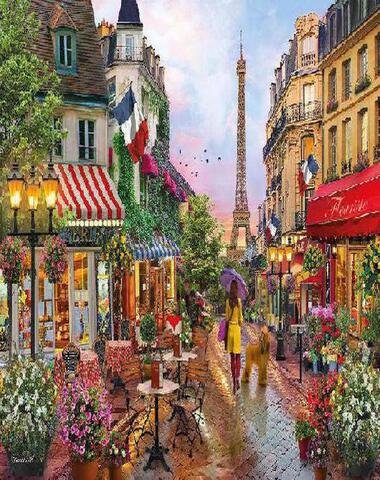 PUZZLE FLORES EN PARIS 1000 PZ