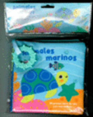 ANIMALES MARINOS LIBRO TELA MORDEDERA
