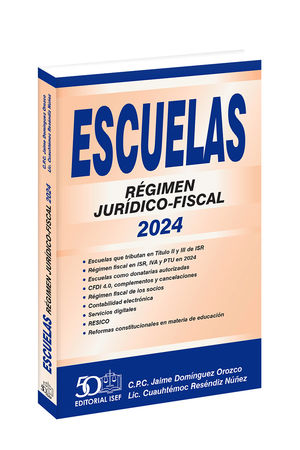 ESCUELAS REGIMEN JURIDICO FISCAL 2024