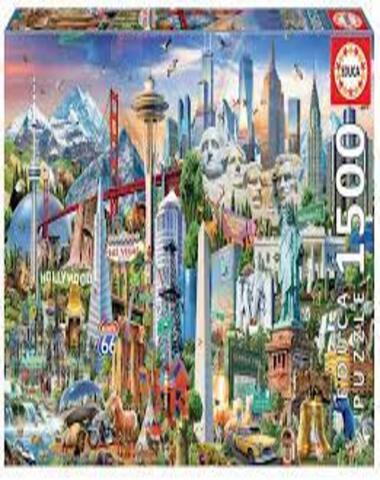 PUZZLE SIMBOLOS DE NORTE AMERICA 1500 PZ