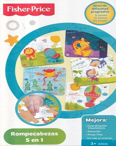 FISHER PRICE ROMPECABEZAS 5 EN 1